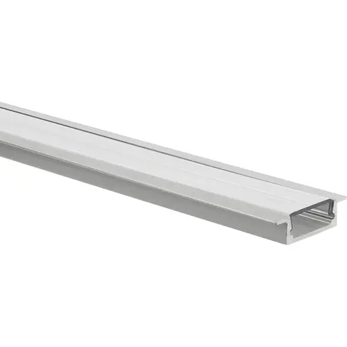 Yphix 50289445 LED-stripinbouwprofiel Matera laag aluminium 1 meter inclusief transparante afdekkap
