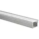 Yphix 50289450 LED-stripinbouwprofiel Matera hoog aluminium 1 meter inclusief melkwitte afdekkap