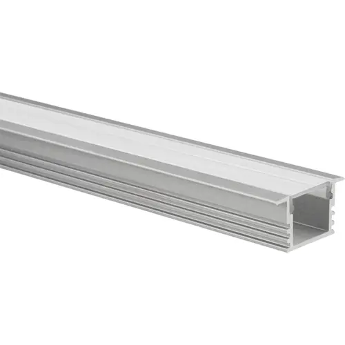 Yphix 50289455 LED-stripinbouwprofiel Matera hoog aluminium 1 meter inclusief transparante afdekkap