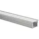Yphix 50289455 LED-stripinbouwprofiel Matera hoog aluminium 1 meter inclusief transparante afdekkap