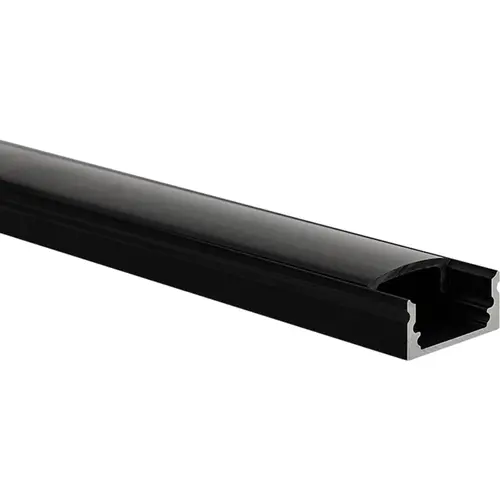 Yphix 50289483 LED-stripprofiel Potenza laag zwart 1 meter inclusief zwarte afdekkap