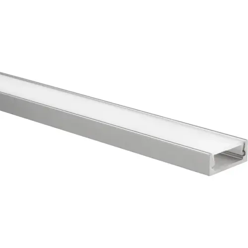 Yphix 50289400 LED-stripprofiel Felita extra laag aluminium 1 meter inclusief melkwitte afdekkap