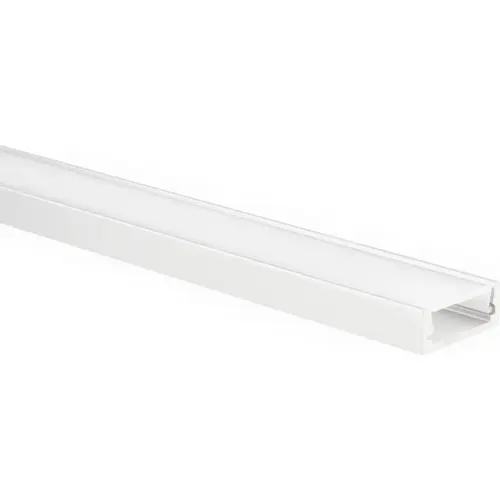 Yphix 50289402 LED-stripprofiel Felita extra laag wit 1 meter inclusief melkwitte afdekkap