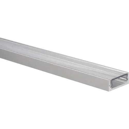 Yphix 50289405 LED-stripprofiel Felita extra laag aluminium 1 meter inclusief transparante afdekkap