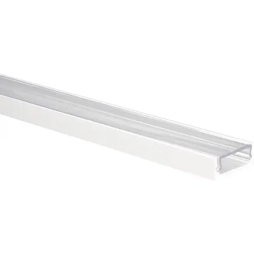 Yphix 50289407 LED-stripprofiel Felita extra laag wit 1 meter inclusief transparante afdekkap