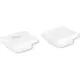 Yphix 50289922 Eindkappen voor LED-stripprofiel Potenza hoog wit (set van 2)