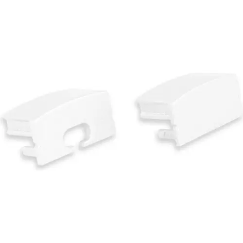 Yphix 50289923 Eindkappen voor LED-stripprofiel Senisa wit (set van 2)