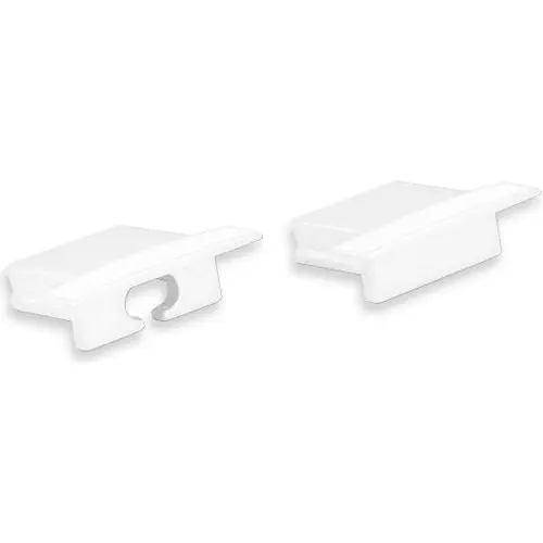 Yphix 50289924 Eindkappen voor LED-stripprofiel Matera laag wit (set van 2)