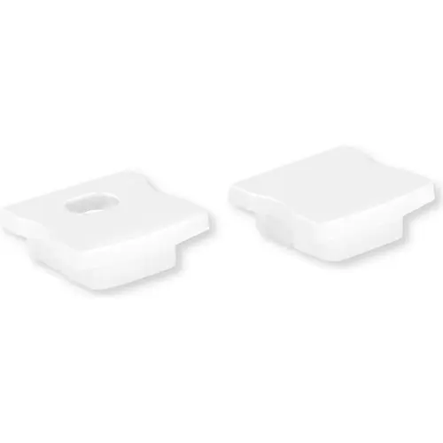 Yphix 50289925 Eindkappen voor LED-stripprofiel Matera hoog wit (set van 2)