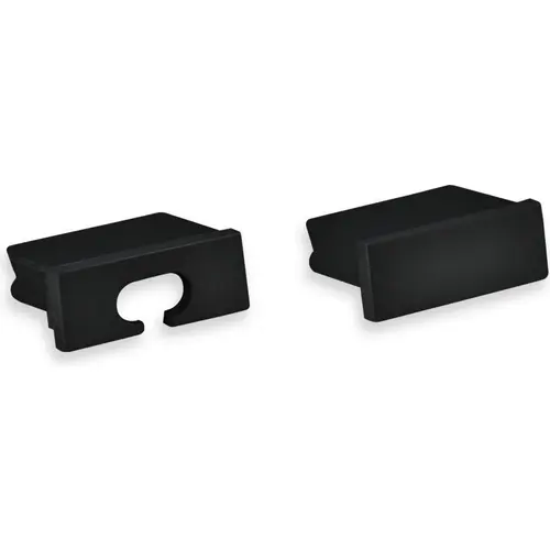Yphix 50289950 Eindkappen voor LED-stripprofiel Felita zwart (set van 2)