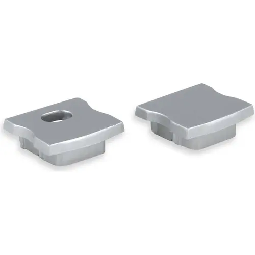 Yphix 50289990 Eindkappen voor LED-stripprofiel Potenza hoog grijs (set van 2)