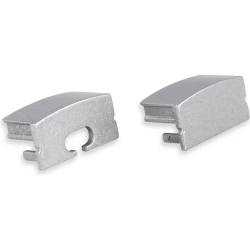Yphix 50289991 Eindkappen voor LED-stripprofiel Senisa grijs (set van 2)