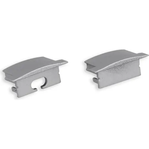 Yphix 50289994 Eindkappen voor LED-stripprofiel Marconia grijs (set van 2)