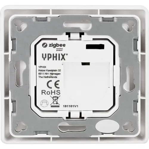 Yphix 50208687 Draadloze RF-wandbediening voor leddimmers 1 zone wit