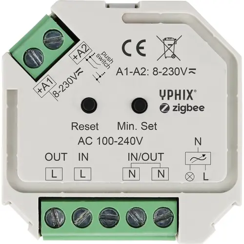 Yphix 50208511 Draadloze Zigbee-leddimmer 230 V