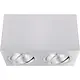 Yphix 50114806 Palermo opbouwspot 2-voudig kantelbaar geborsteld aluminium