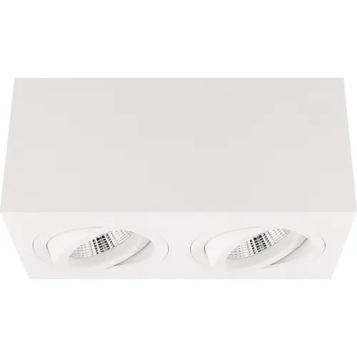 Yphix 50114826 Palermo opbouwspot 2-voudig kantelbaar wit