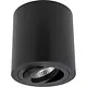 Yphix 50114852 Roma opbouwspot 1-voudig kantelbaar zwart rond