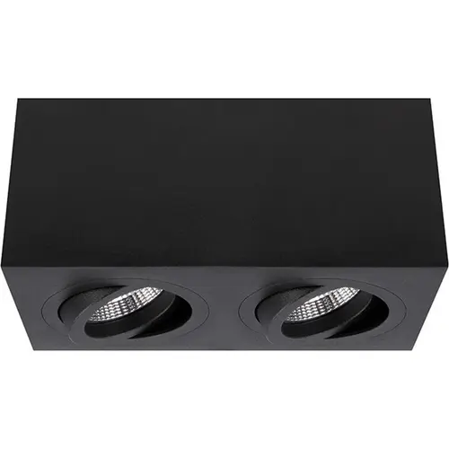 Yphix 50114856 Palermo opbouwspot 2-voudig kantelbaar zwart