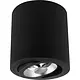 Yphix 50114828 Roma AR111 opbouwspot rond kantelbaar zwart