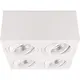 Yphix 50114830 Palermo carré opbouwspot 4-voudig kantelbaar wit
