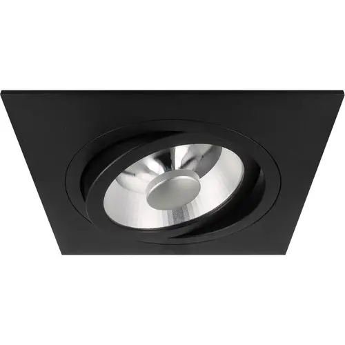 Yphix 50114505 Venezia AR111 inbouwspot vierkant kantelbaar zwart