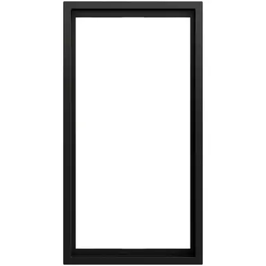 Gira 100284 afdekraam 2-voudig zonder middenstijl F300 zwart mat