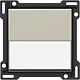 Niko 138-60905 Intense afwerkingsset met tekstveld voor enkelvoudige schakelaar of drukknop sand textured