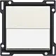 Niko 139-60905 Intense afwerkingsset met tekstveld voor enkelvoudige schakelaar of drukknop cotton white textured