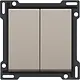 Niko 140-61505 Intense afwerkingsset voor dubbele schakelaar of drukknop claystone textured
