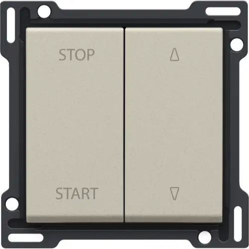 Niko 138-65905 Intense afwerkingsset voor elektrisch gescheiden rolluikschakelaar sand textured