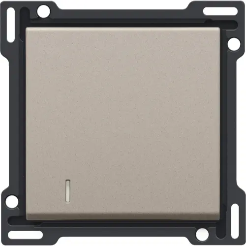 Niko 140-60005 Intense afwerkingsset met lens voor enkelvoudige schakelaar of drukknop claystone textured