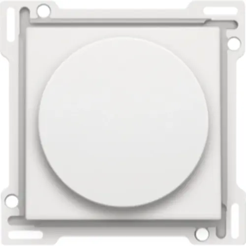 Niko 139-31000 Intense afwerkingsset met draaiknop voor dimmer of snelheidsregelaar cotton white textured
