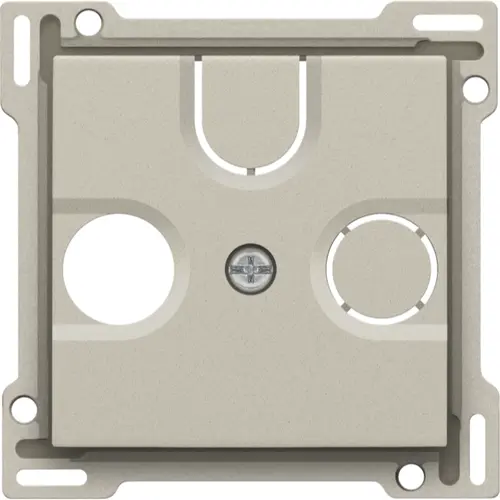 Niko 138-69593 Intense afwerkingsset voor tv-/FM-coax met uitbreekbare satellietaansluiting sand textured