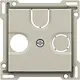 Niko 138-69593 Intense afwerkingsset voor tv-/FM-coax met uitbreekbare satellietaansluiting sand textured