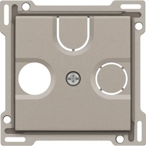 Niko 140-69593 Intense afwerkingsset voor tv-/FM-coax met uitbreekbare satellietaansluiting claystone textured