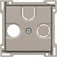 Niko 140-69593 Intense afwerkingsset voor tv-/FM-coax met uitbreekbare satellietaansluiting claystone textured