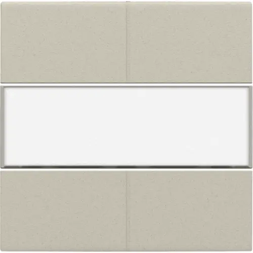 Niko 138-40250 Intense afwerkingsset voor 4-voudige potentiaalvrije drukknop 24 V met tekstveld sand textured