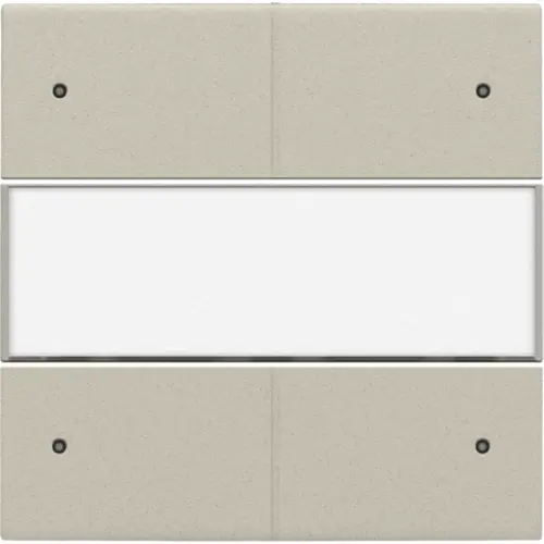 Niko 138-40350 Intense afwerkingsset voor 4-voudige potentiaalvrije drukknop 24 V met led en tekstveld sand textured