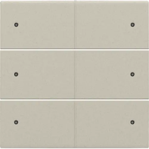 Niko 138-60150 Intense afwerkingsset voor 6-voudige potentiaalvrije drukknop 24 V met leds sand textured