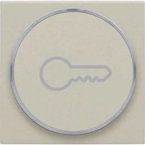 Niko 138-64009 Intense afwerkingsset met doorschijnende ring met sleutelsymbool voor 6 A-drukknop sand textured
