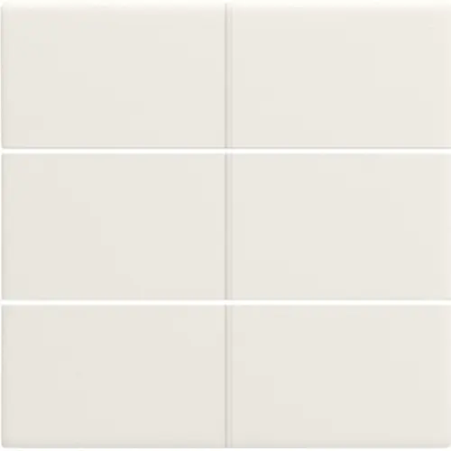 Niko 139-60050 Intense afwerkingsset voor 6-voudige potentiaalvrije drukknop 24 V cotton white textured