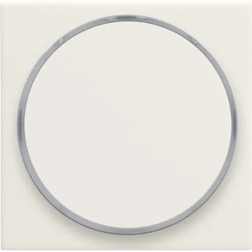 Niko 139-64006 Intense afwerkingsset met doorschijnende ring zonder symbool voor 6 A-drukknop cotton white textured