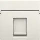 Niko 139-65100 Intense centraalplaat voor 1 RJ-data-aansluiting cotton white textured