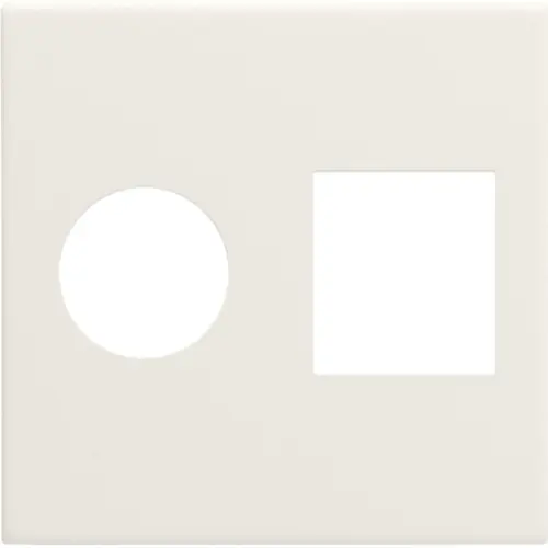 Niko 139-65702 Intense afwerkingsset voor coax- en RJ45-aansluiting cotton white textured
