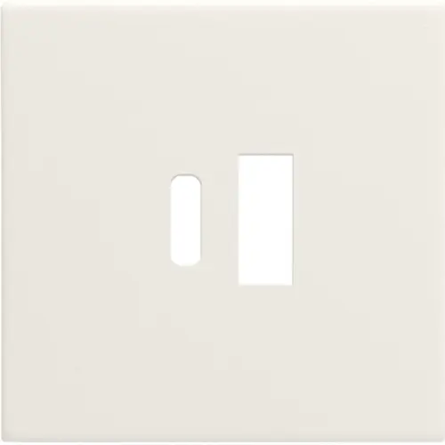 Niko 139-68002 Intense afwerkingsset voor dubbele USB-A- en USB-C-lader cotton white textured