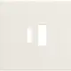 Niko 139-68002 Intense afwerkingsset voor dubbele USB-A- en USB-C-lader cotton white textured