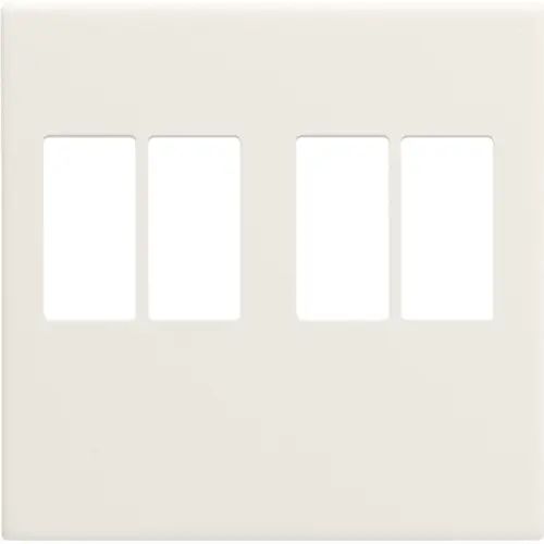 Niko 139-69701 Intense afwerkingsset voor tweevoudige luidsprekeraansluiting cotton white textured