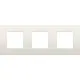 Niko 139-76700 Intense afdekplaat 3-voudig cotton white textured