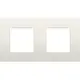 Niko 139-76800 Intense afdekplaat 2-voudig cotton white textured